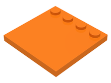 Plaatje in Gallery viewer laden, LEGO® los onderdeel Tegel Aangepast in kleur Oranje 6179