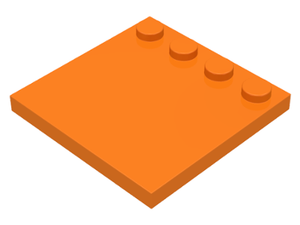 LEGO® los onderdeel Tegel Aangepast in kleur Oranje 6179