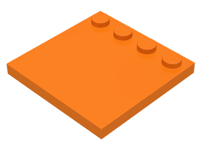 LEGO® los onderdeel Tegel Aangepast in kleur Oranje 6179
