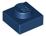 LEGO® los onderdeel Plaat Algemeen in kleur Donkerblauw 3024
