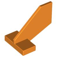 LEGO® los onderdeel Staart in kleur Oranje 44661