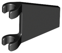 LEGO® los onderdeel Vlag in kleur Zwart 44676