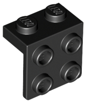 Plaatje in Gallery viewer laden, LEGO® los onderdeel Beugel in kleur Zwart 44728