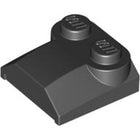 LEGO® los onderdeel Dakpan Gebogen in kleur Zwart 41855