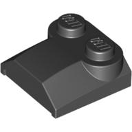 LEGO® los onderdeel Dakpan Gebogen in kleur Zwart 41855