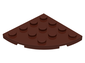 LEGO® los onderdeel Plaat Rond in kleur Bruin 30565