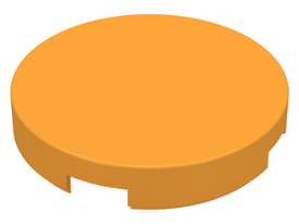LEGO® los onderdeel Tegel Rond in kleur Medium Oranje 4150