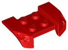LEGO® los onderdeel Spatbord in kleur Rood 44674
