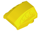 LEGO® los onderdeel Dakpan Gebogen in kleur Geel 44675