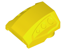 LEGO® los onderdeel Dakpan Gebogen in kleur Geel 44675