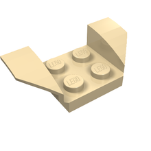 Plaatje in Gallery viewer laden, LEGO® los onderdeel Spatbord in kleur Geelbruin 41854