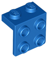 LEGO® los onderdeel Beugel in kleur Blauw 44728