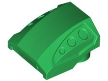 Plaatje in Gallery viewer laden, LEGO® los onderdeel Dakpan Gebogen in kleur Groen 44675