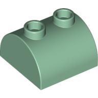 LEGO® los onderdeel Dakpan Gebogen in kleur Zandgroen 30165