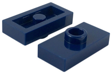 Plaatje in Gallery viewer laden, LEGO® los onderdeel Plaat Aangepast Donkerblauw 3794a