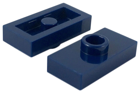 LEGO® los onderdeel Plaat Aangepast Donkerblauw 3794a