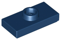LEGO® los onderdeel Plaat Aangepast Donkerblauw 3794b