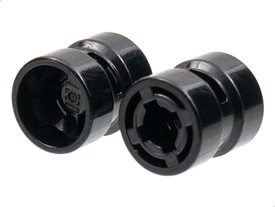 LEGO® los onderdeel Wiel in kleur Zwart 30027b