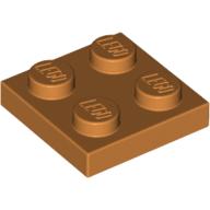 Plaatje in Gallery viewer laden, LEGO® los onderdeel Plaat Algemeen Aarde Oranje 3022