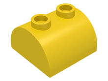 Plaatje in Gallery viewer laden, LEGO® los onderdeel Dakpan Gebogen in kleur Geel 30165