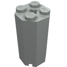 Plaatje in Gallery viewer laden, LEGO® los onderdeel Steen Aangepast in kleur Lichtgrijs 6037