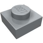 LEGO® los onderdeel Plaat Algemeen Parel Lichtgrijs 3024