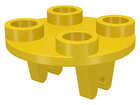 LEGO® los onderdeel Plaat Rond in kleur Geel 2655