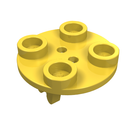 LEGO® los onderdeel Plaat Rond in kleur Geel 2655