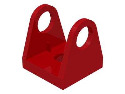 LEGO® los onderdeel Haspel & Lier in kleur Rood 2584