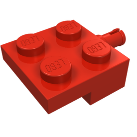 LEGO® los onderdeel Plaat Aangepast in kleur Rood 4488