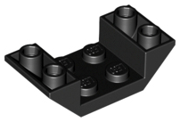 LEGO® los onderdeel Dakpan Omgekeerd in kleur Zwart 4871