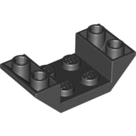 Plaatje in Gallery viewer laden, LEGO® los onderdeel Dakpan Omgekeerd in kleur Zwart 4871