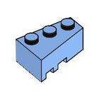 LEGO® los onderdeel Wig in kleur Medium Blauw 6564