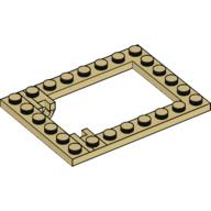 Plaatje in Gallery viewer laden, LEGO® los onderdeel Plaat Aangepast in kleur Geelbruin 30041