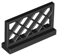 Plaatje in Gallery viewer laden, LEGO® los onderdeel Hek in kleur Zwart 3185
