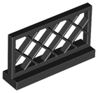 LEGO® los onderdeel Hek in kleur Zwart 3185