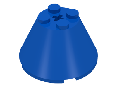 LEGO® los onderdeel Kegel in kleur Blauw 3943b