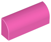 Plaatje in Gallery viewer laden, LEGO® los onderdeel Dakpan Gebogen in kleur Donker Roze 6191