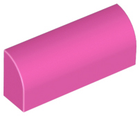 LEGO® los onderdeel Dakpan Gebogen in kleur Donker Roze 6191