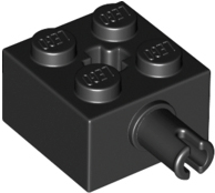 LEGO® los onderdeel Steen Aangepast in kleur Zwart 6232