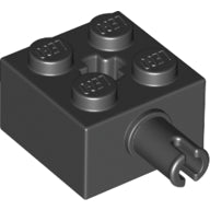 LEGO® los onderdeel Steen Aangepast in kleur Zwart 6232