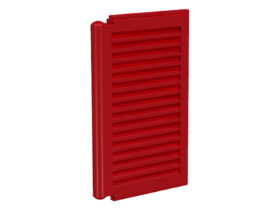 LEGO® los onderdeel Venster, Ruit en Luik in kleur Rood 3856