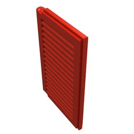 LEGO® los onderdeel Venster, Ruit en Luik in kleur Rood 3856