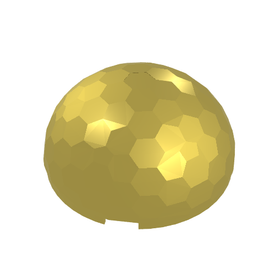 LEGO® los onderdeel Cilinder in kleur Chroom Goud 30208