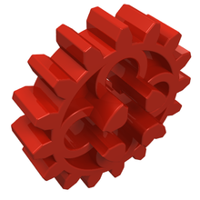 Plaatje in Gallery viewer laden, LEGO® los onderdeel Technische Tandwiel in kleur Rood 4019
