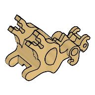 LEGO® los onderdeel Dier Onderdelen Chroom Goud 43900