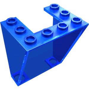 LEGO® los onderdeel Voorruit Doorzichtig Donkerblauw 4872