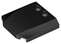 LEGO® los onderdeel Wig in kleur Zwart 45677