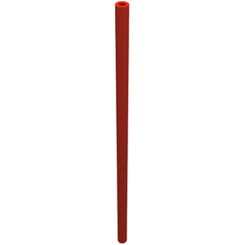 LEGO® los onderdeel Slang Stijf in kleur Rood 75c11