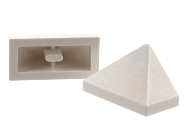 LEGO® los onderdeel Dakpan Algemeen in kleur Wit 3048c